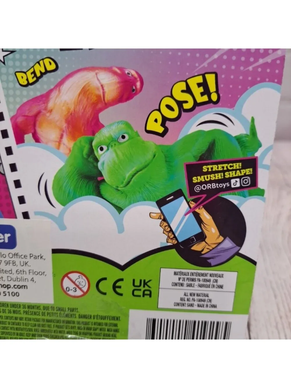 ORB Orginal Funkee Monkee Bendable Novelty Toy‎ Figure Ages 3+ New  Green Fade